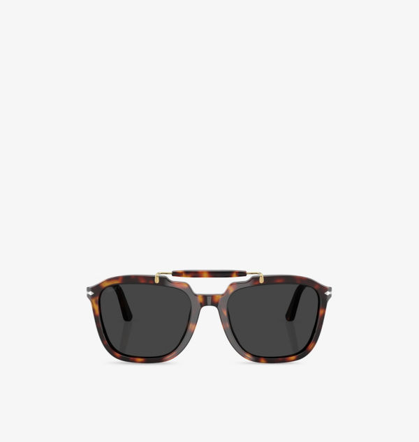 

Солнцезащитные очки Po0203S в квадратной оправе из ацетата Persol, коричневый