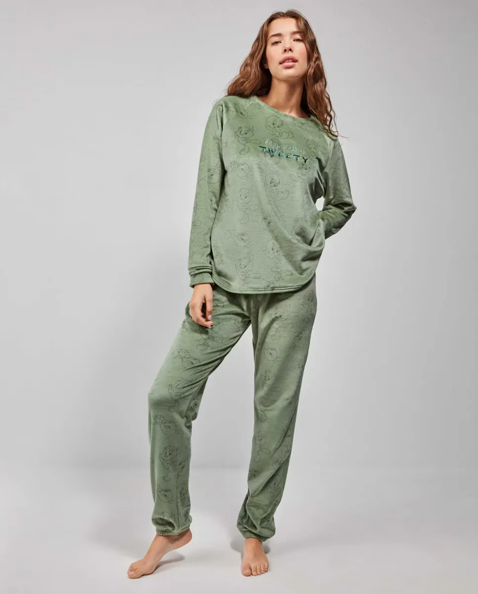 

Длинная женская пижама от Tweety Gisela, зеленый