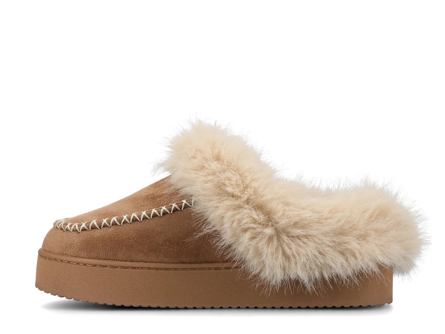 Тапочки Journee Taran Platform Slipper - Women's, светло-коричневый — фото 3