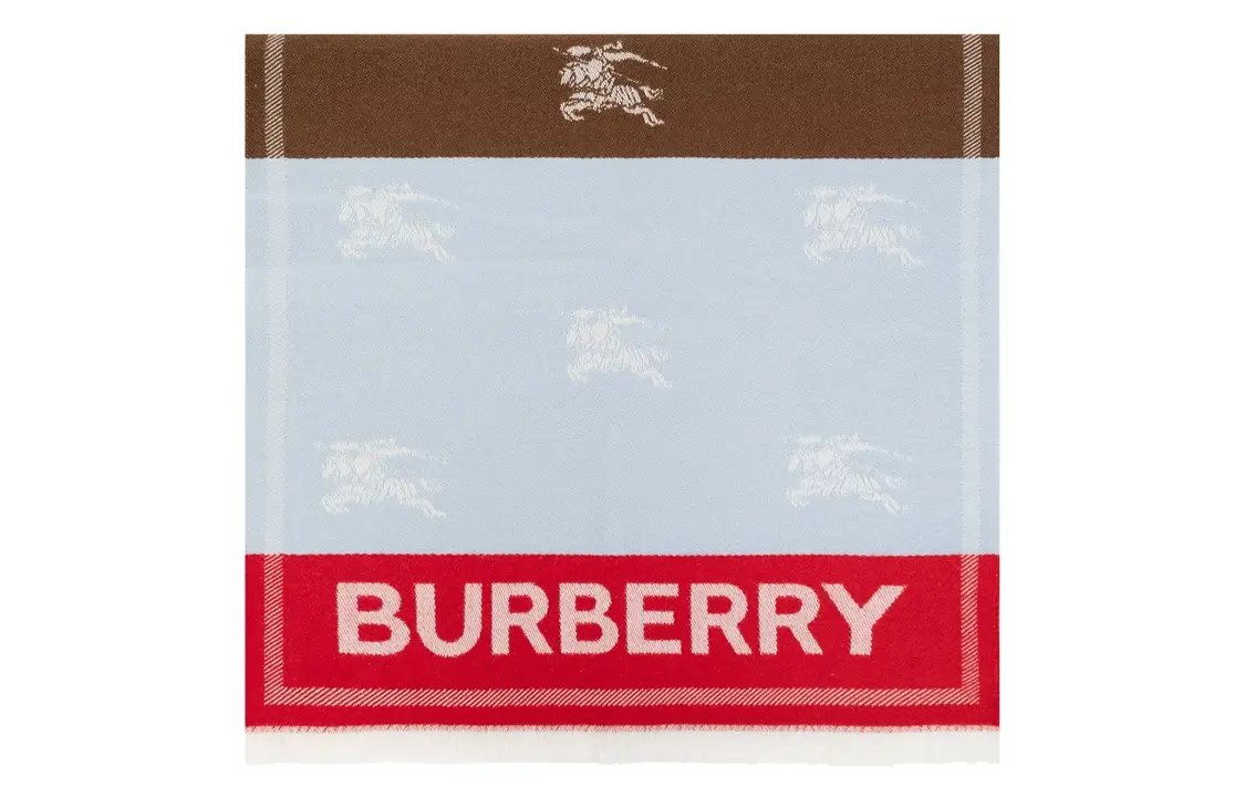 

Шарф вязаный мужской Burberry, коричневый / синий / красный