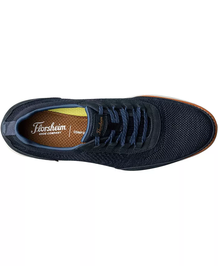 Мужские эластичные слипоны Launch Knit на шнурках Florsheim, синий — фото 3