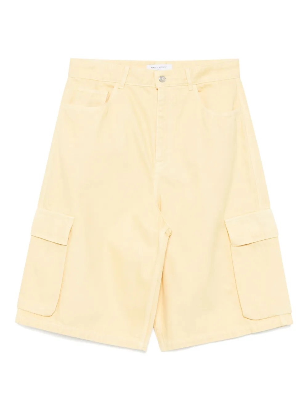 

Джинсовые шорты work wear Maison Kitsuné, желтый