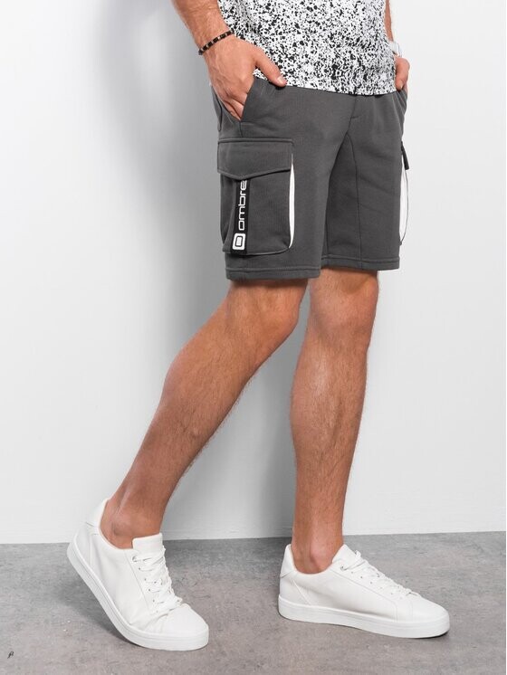 

Тканевые шорты regular fit Ombre, серый