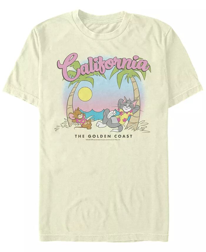 

Мужская футболка с коротким рукавом Tom Jerry California Fifth Sun, коричневый/бежевый