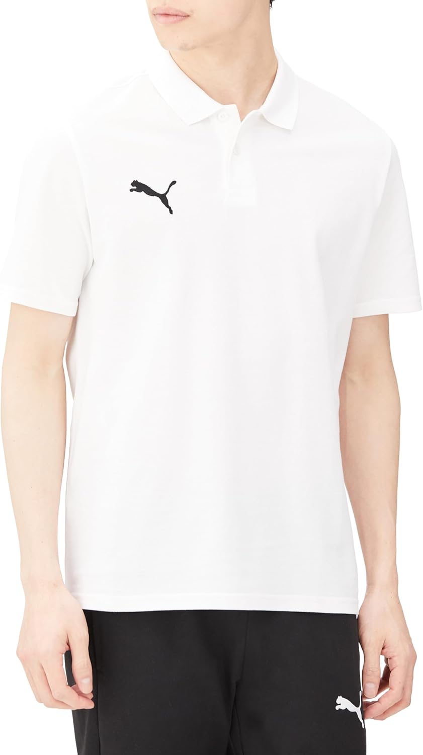 

Мужская повседневная рубашка-поло PUMA TeamGOAL (659385) для футбола, американского футбола, клубных и командных тренировок, белый/черный