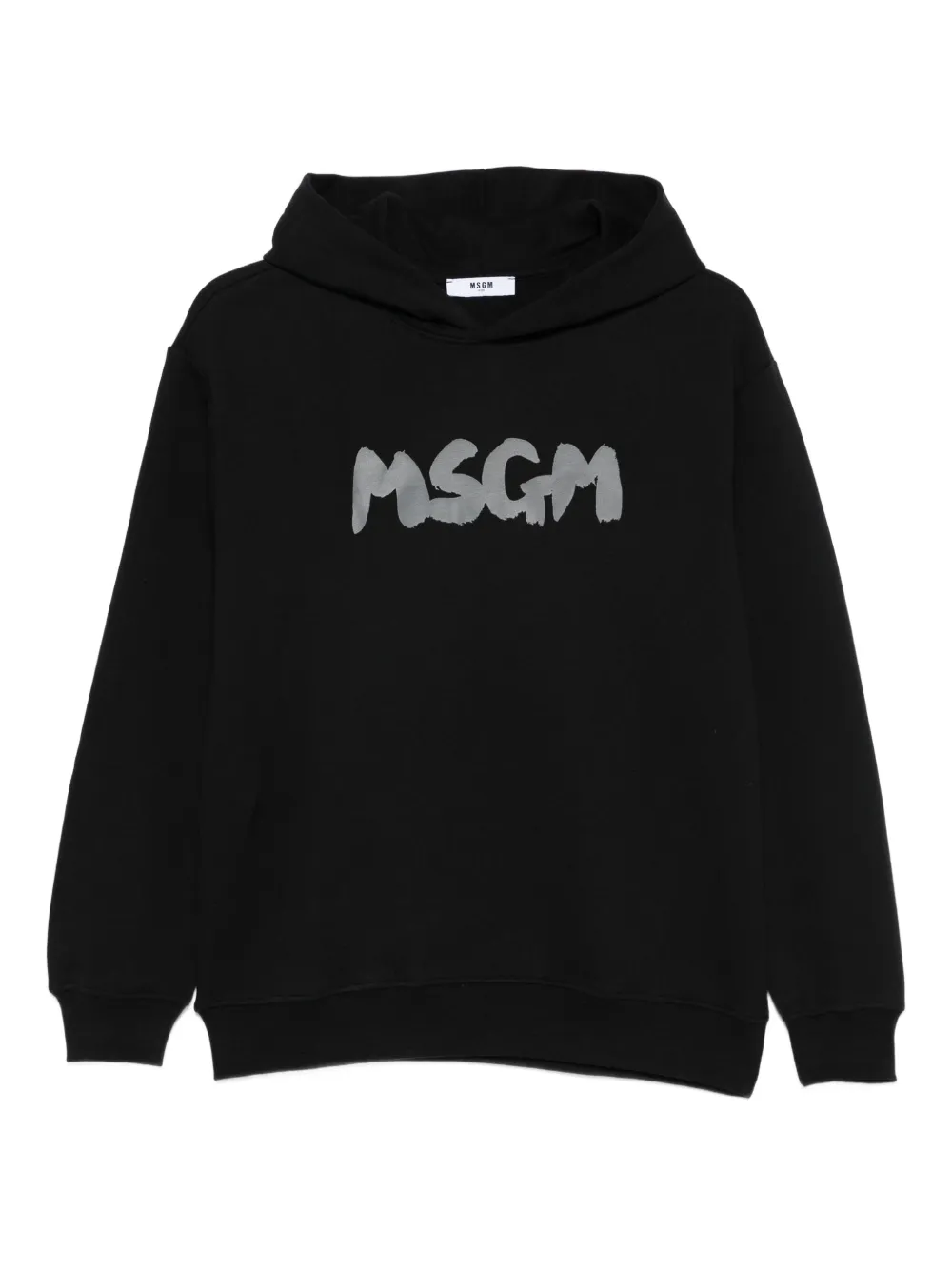 

Толстовка с капюшоном и логотипом MSGM Kids, черный