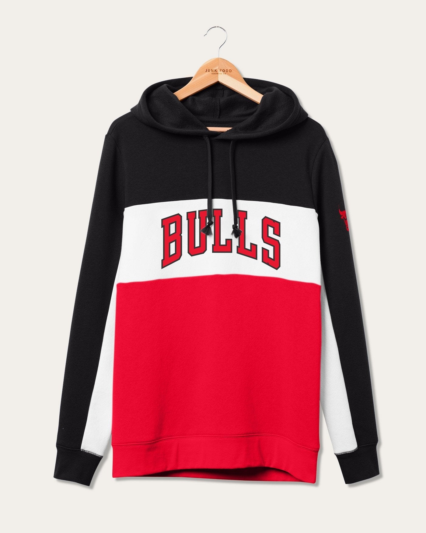 

Толстовка с капюшоном NBA Chicago Bulls Colorblock Junk Food Clothing, цвет true black/licorice