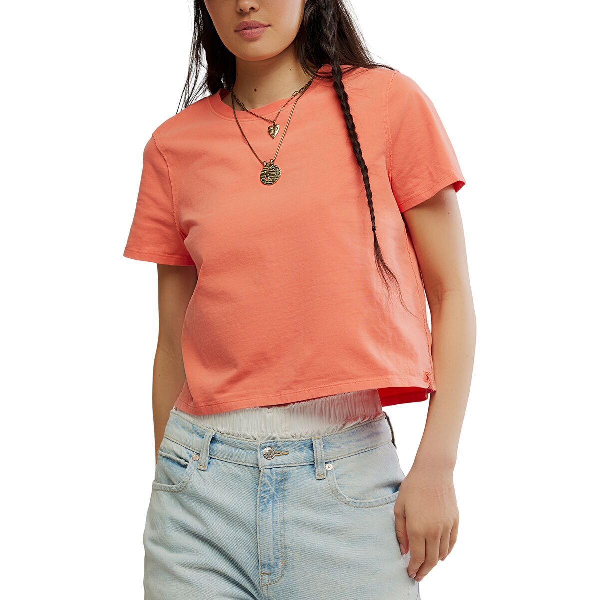 

Повседневная футболка Free People, цвет crab apple