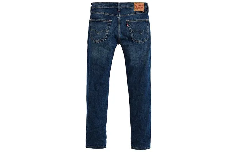 Levis Джинсы мужские джинсовые синие умеренно зауженные — фото 4