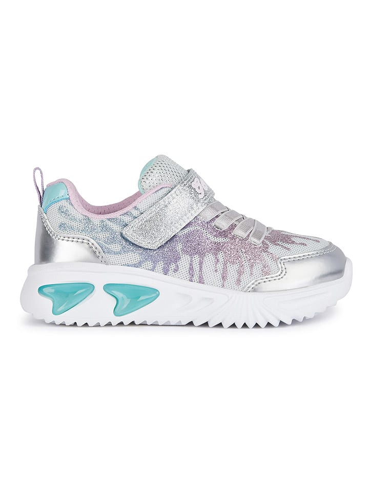 

Кроссовки на шнуровке Geox Sneakers Lights - Assister, цвет Silber/Bunt