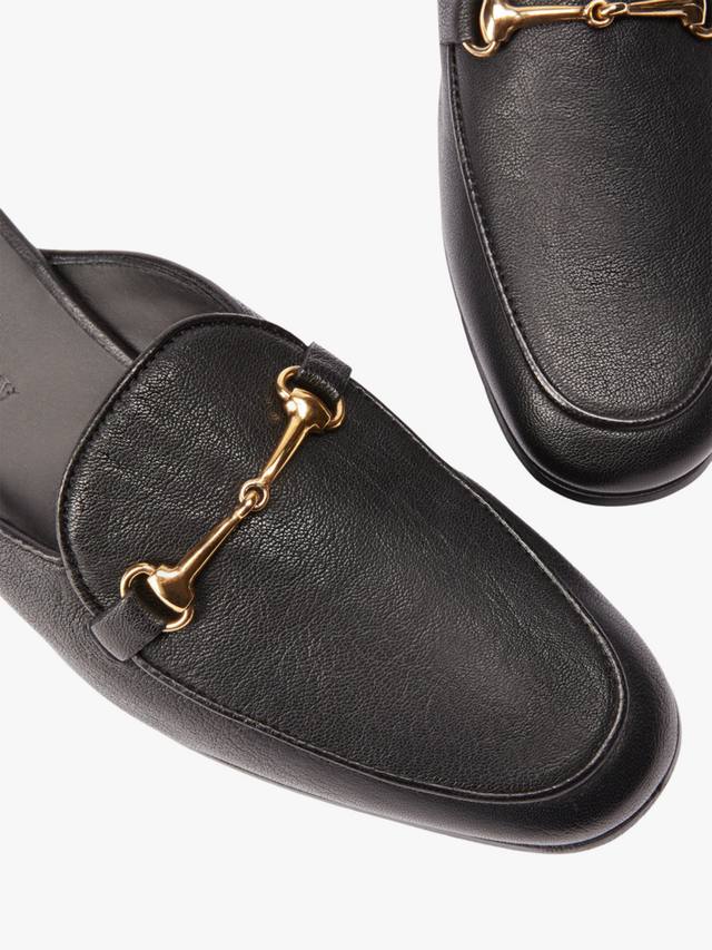 Лоферы-мулы из кожи без задника Russell & Bromley, Black — фото 3
