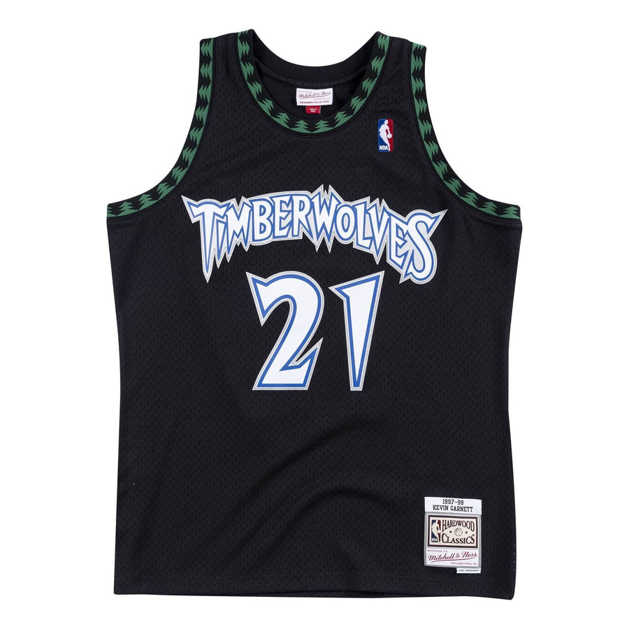 

Джерси Mitchell & Ness NBA Kevin Garnett Minnesota Timberwolves 1997/98 Swingman Jersey #21, черный