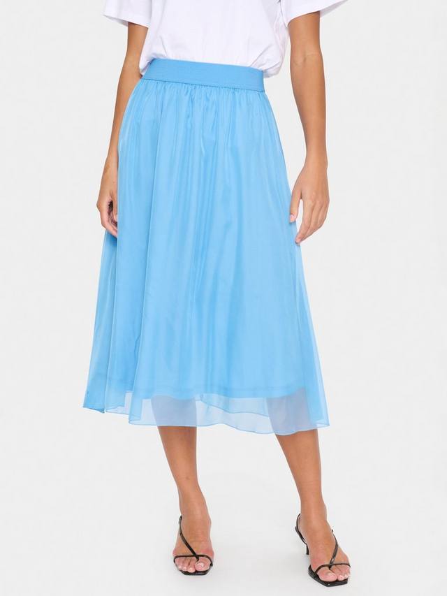 

Коралловая шифоновая миди-юбка Saint Tropez, All Aboard