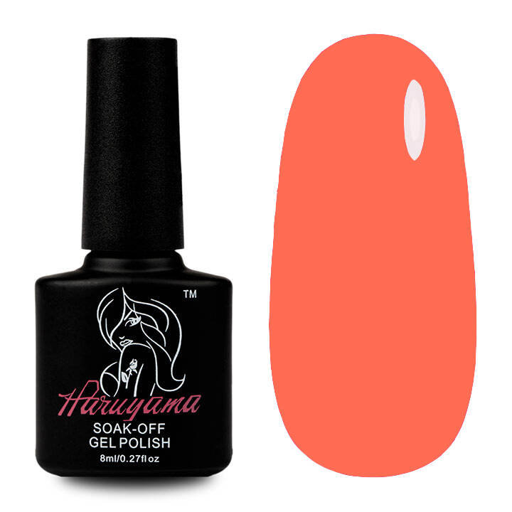 

Лак для ногтей Haruyama MV033 Coral Orange Hybrid 8 мл