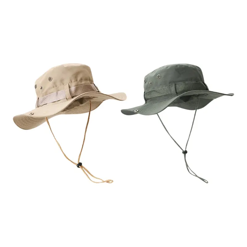 

CMFY Хлопковая полиэстеровая панама унисекс, Beige+Army Green