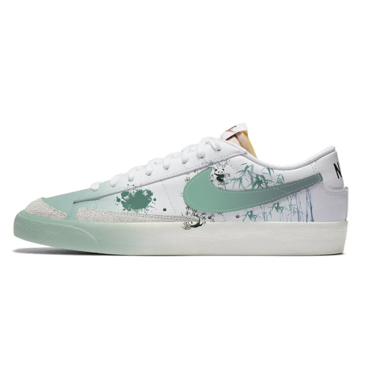 

Nike Антискользящие износостойкие и ударопрочные низкие кеды для скейтбординга унисекс бело-зеленые, цвет White Green