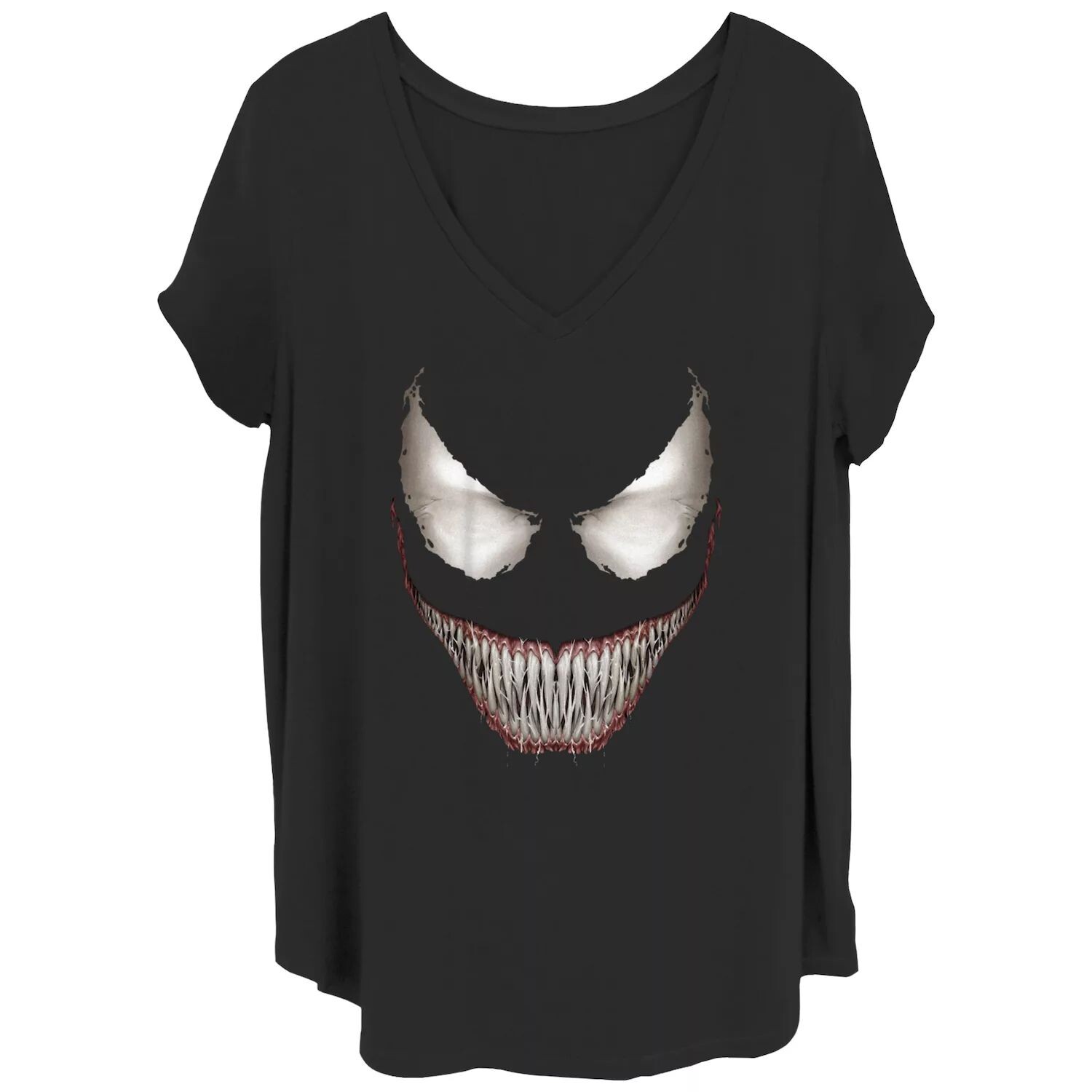 

Детская футболка больших размеров с рисунком Marvel: Venom Scary Smile Licensed Character