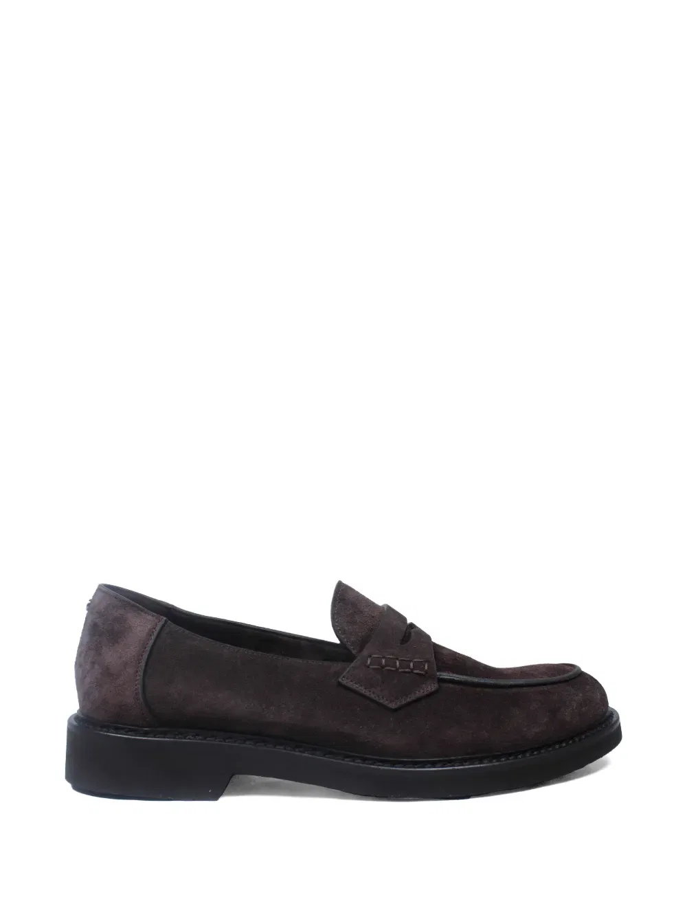 Лоферы из вставной кожи Canali, коричневый