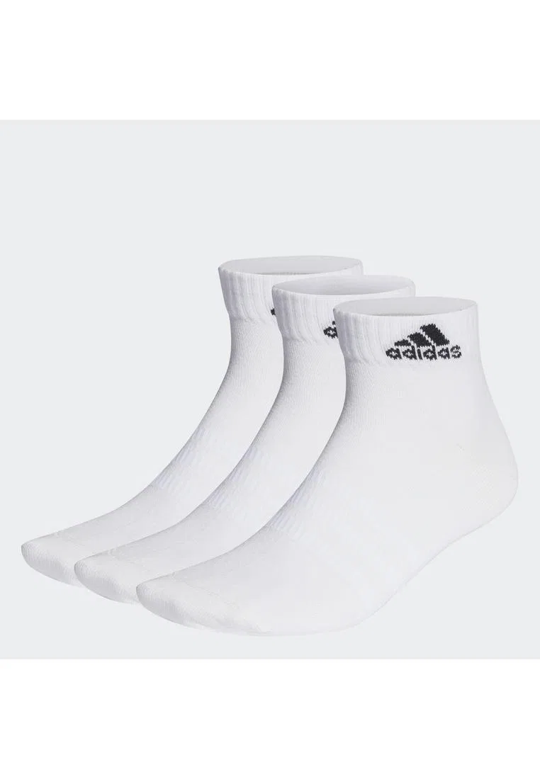 Тонкие и легкие носки 3 пары Adidas, белый/черный