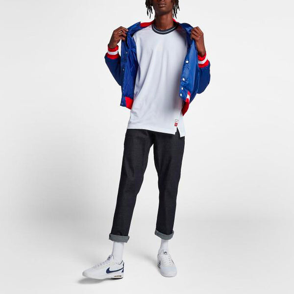 Майка Nike SB x NBA Bomber Crossover Skateboard Casual Sports baseball uniform Jacket Blue, синий — фото 2