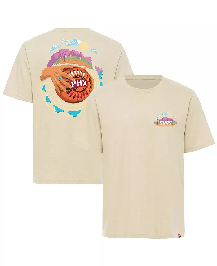 

Мужская и женская футболка The Land Artist Series Duke Premium цвета крем от Phoenix Suns Sportiqe