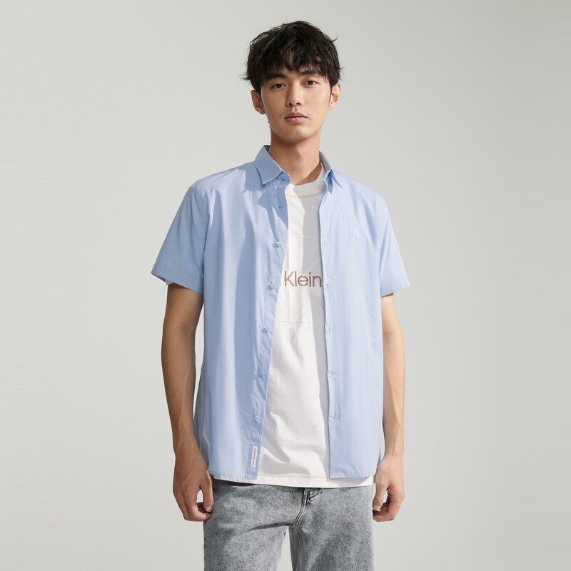 

Куртка-рубашка мужская Calvin Klein Jeans с вышитыми буквами, черный
