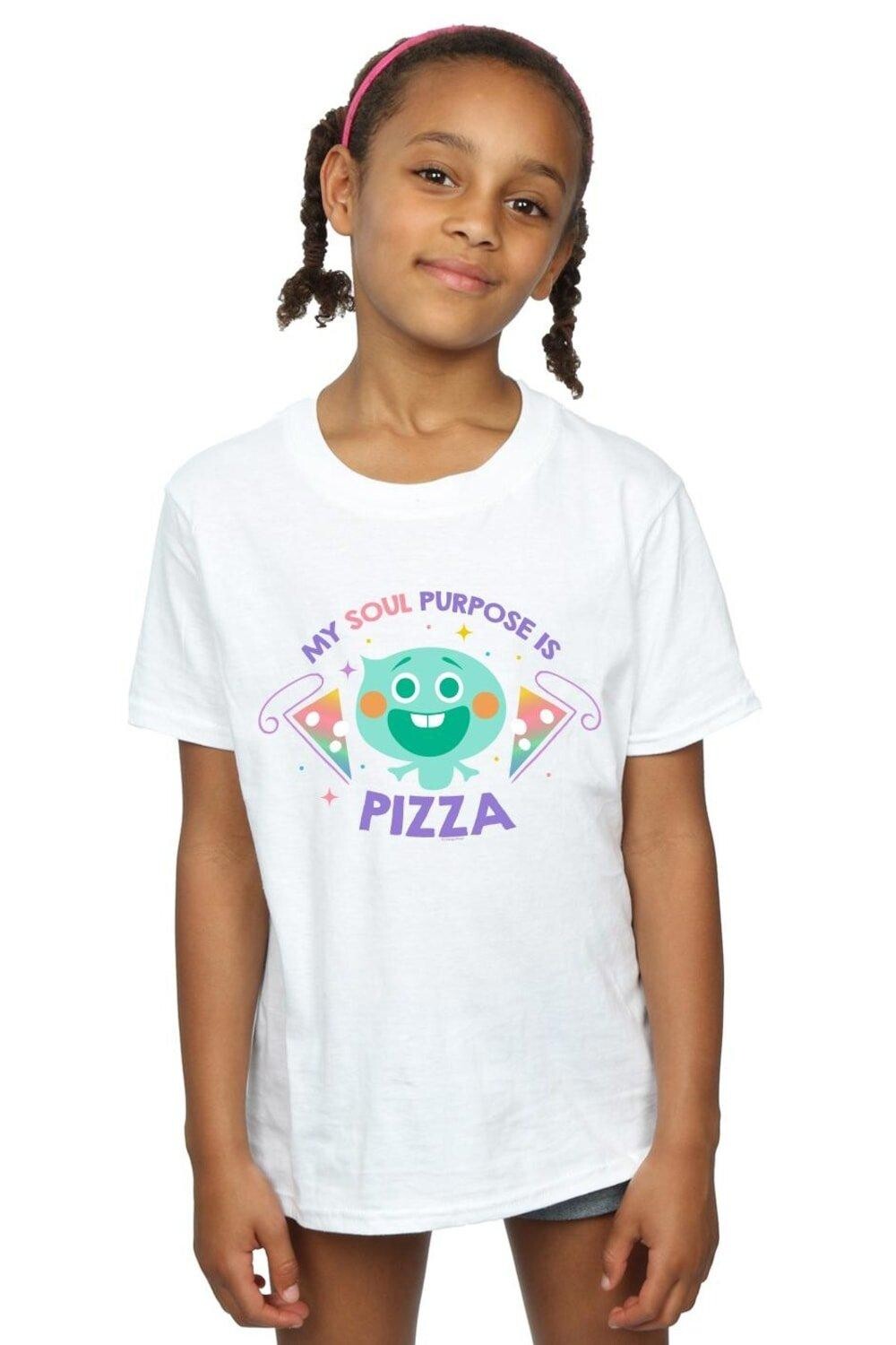 

Хлопковая футболка Soul 22 Soul Purpose Is Pizza Disney, белый