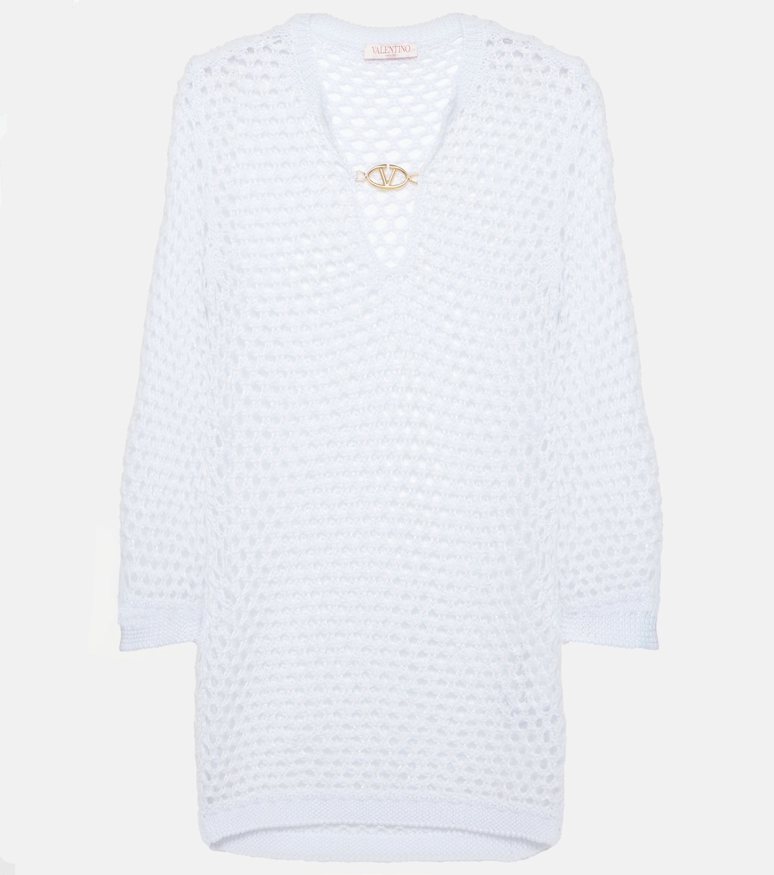 

Пляжное платье в сеточку Valentino, Bianco