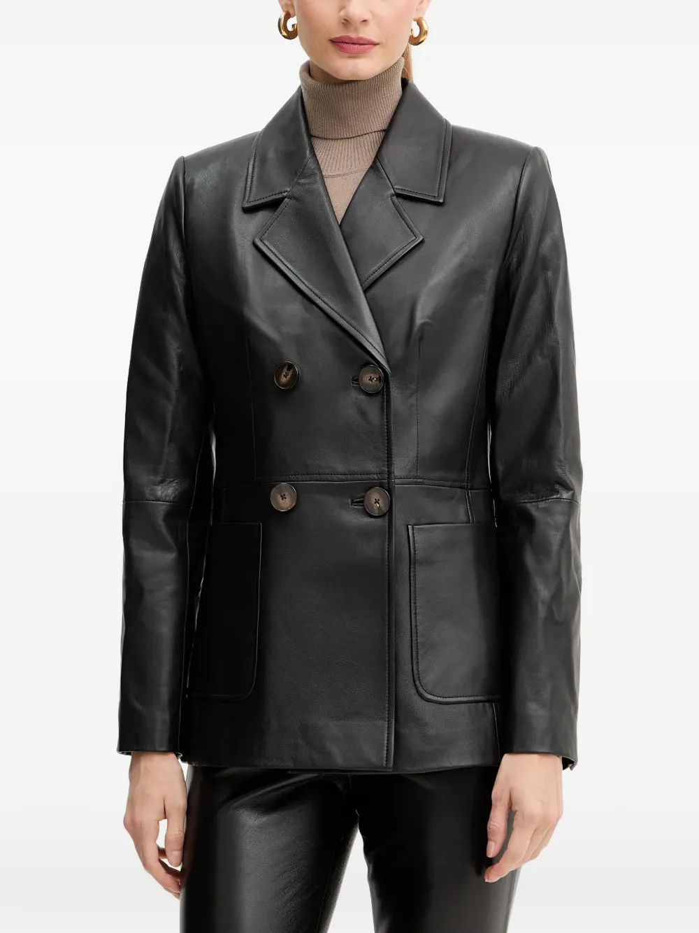 

Двубортный пиджак Supernova Luisa Spagnoli, черный