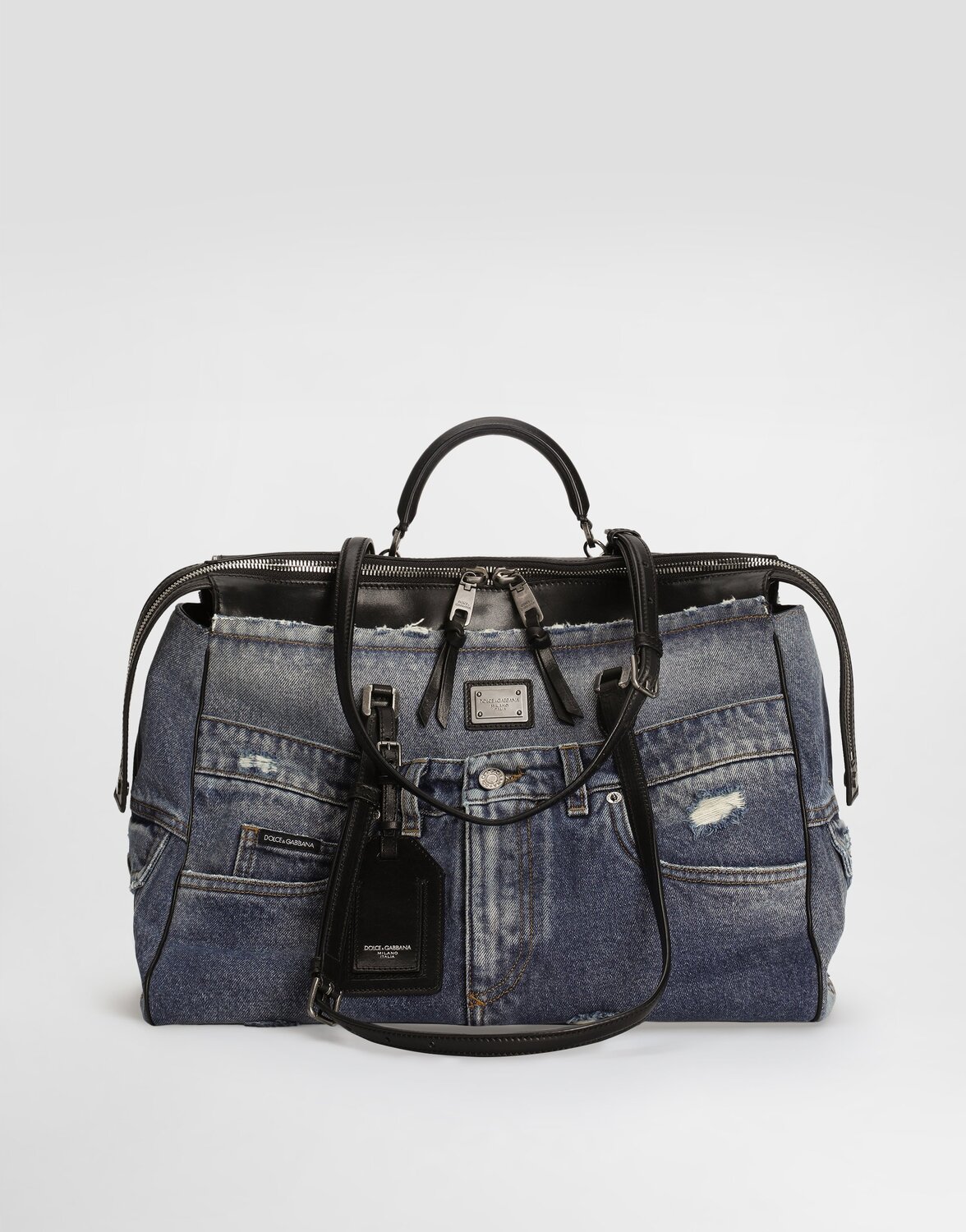 

Сумка Vittoria из джинсовых лоскутов DOLCE & GABBANA, синий