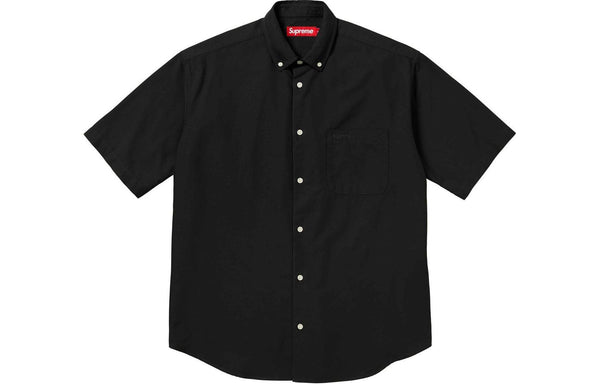 

Рубашка loose fit s/s oxford shirt 'black' Supreme, черный