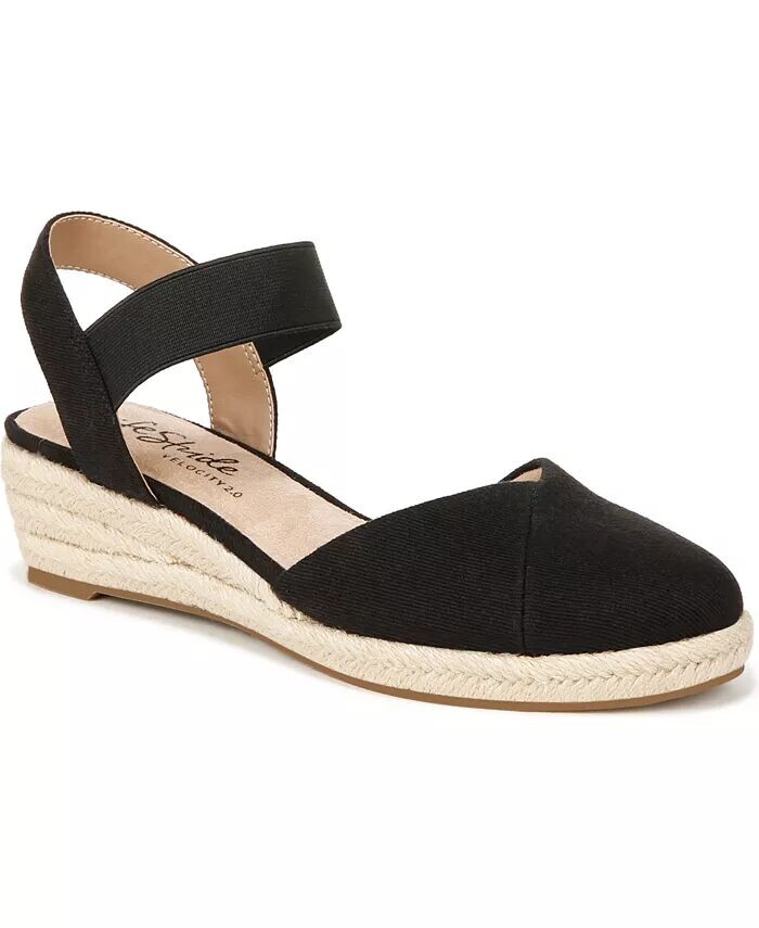 Женские босоножки Kimmie Espadrille на танкетке LifeStride, черный