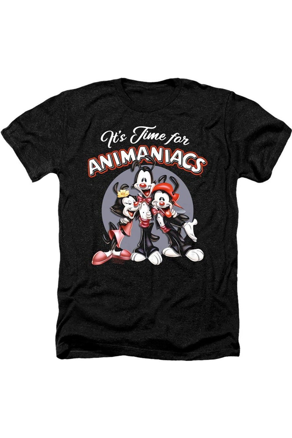 

Футболка / футболка Animaniacs Its Time For Adult Heather Gildan, черный