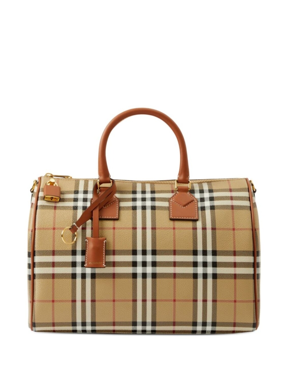 

Сумка Burberry Check Medium, коричневый