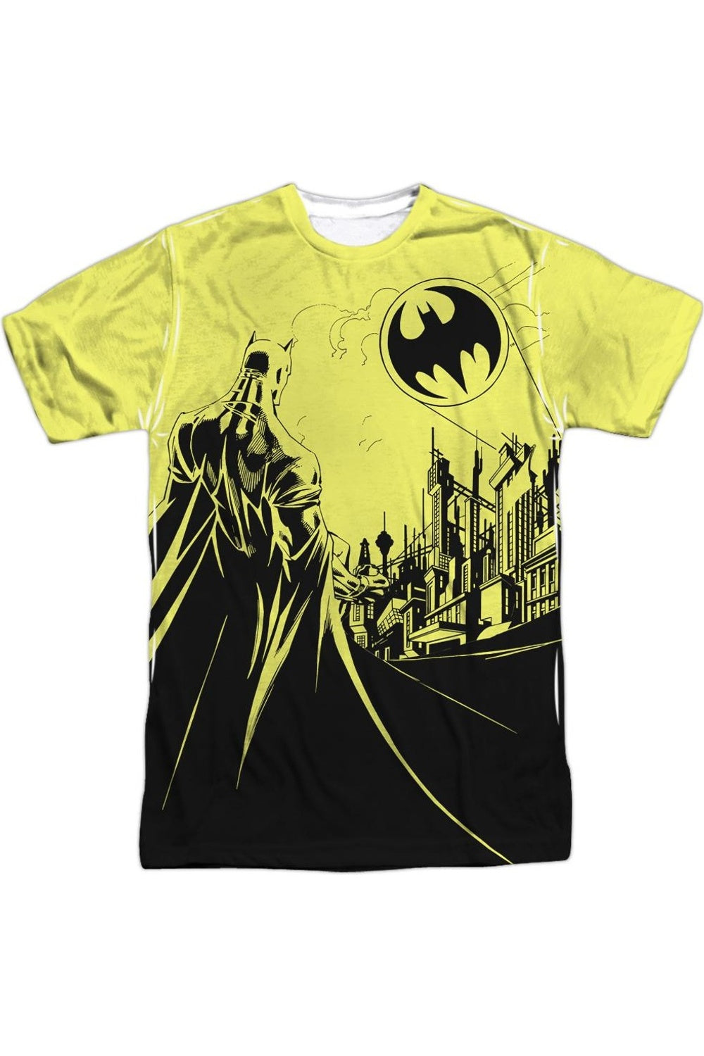 

Футболка Batman Bat Signal с коротким рукавом для взрослых из 100% полиэстера Gildan, белый