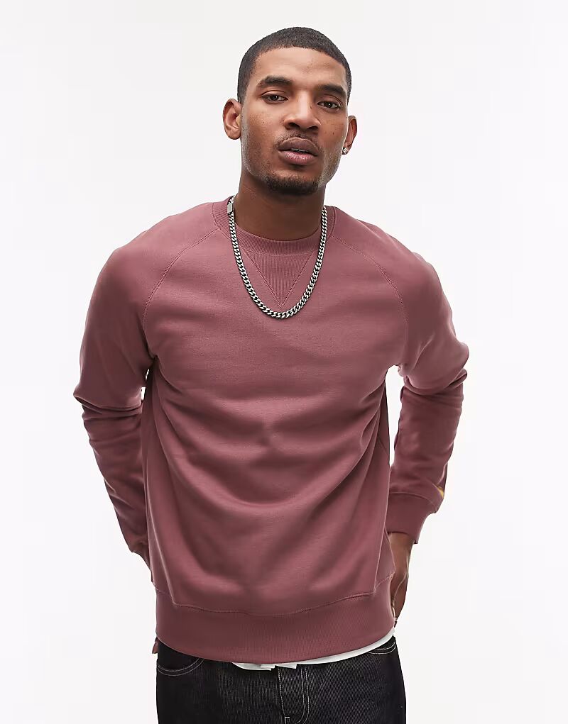 

Толстовка Carhartt WIP Chase цвета античный розовый