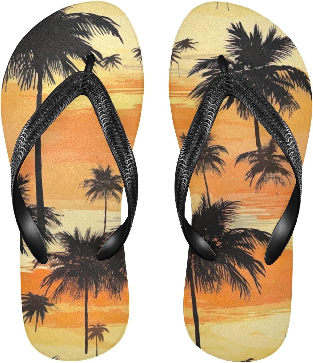 

Женские и мужские летние пляжные шлепанцы Palm Leaf с тропическим дизайном, для душа Kfbe