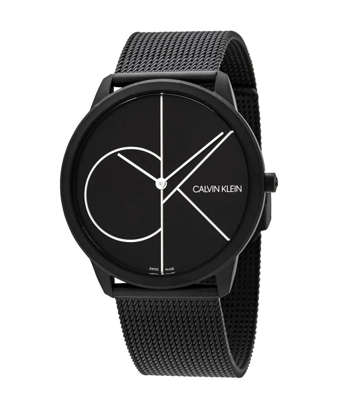 

Современные кварцевые часы стильный дизайн. Calvin Klein, черный