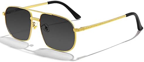 

Мужские солнцезащитные очки Polygon Driving Sunglasses, металлические солнцезащитные очки для женщин, градиентные очки, защита от ультрафиолета UV400 MTZJH, C01 Gold Black