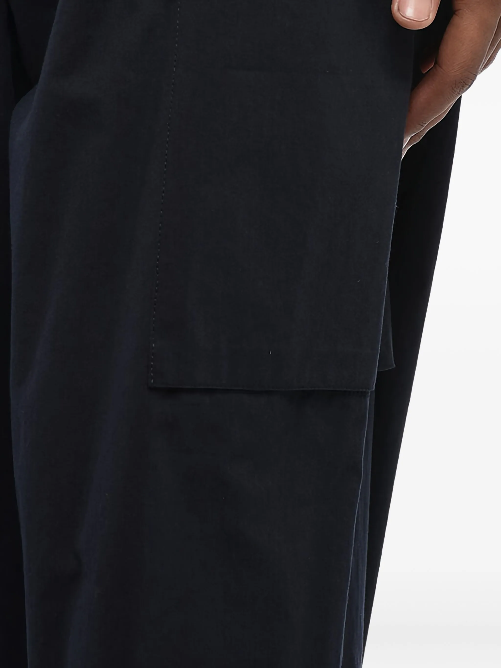 Шорты карго с кулиской Jil Sander, черный — фото 4