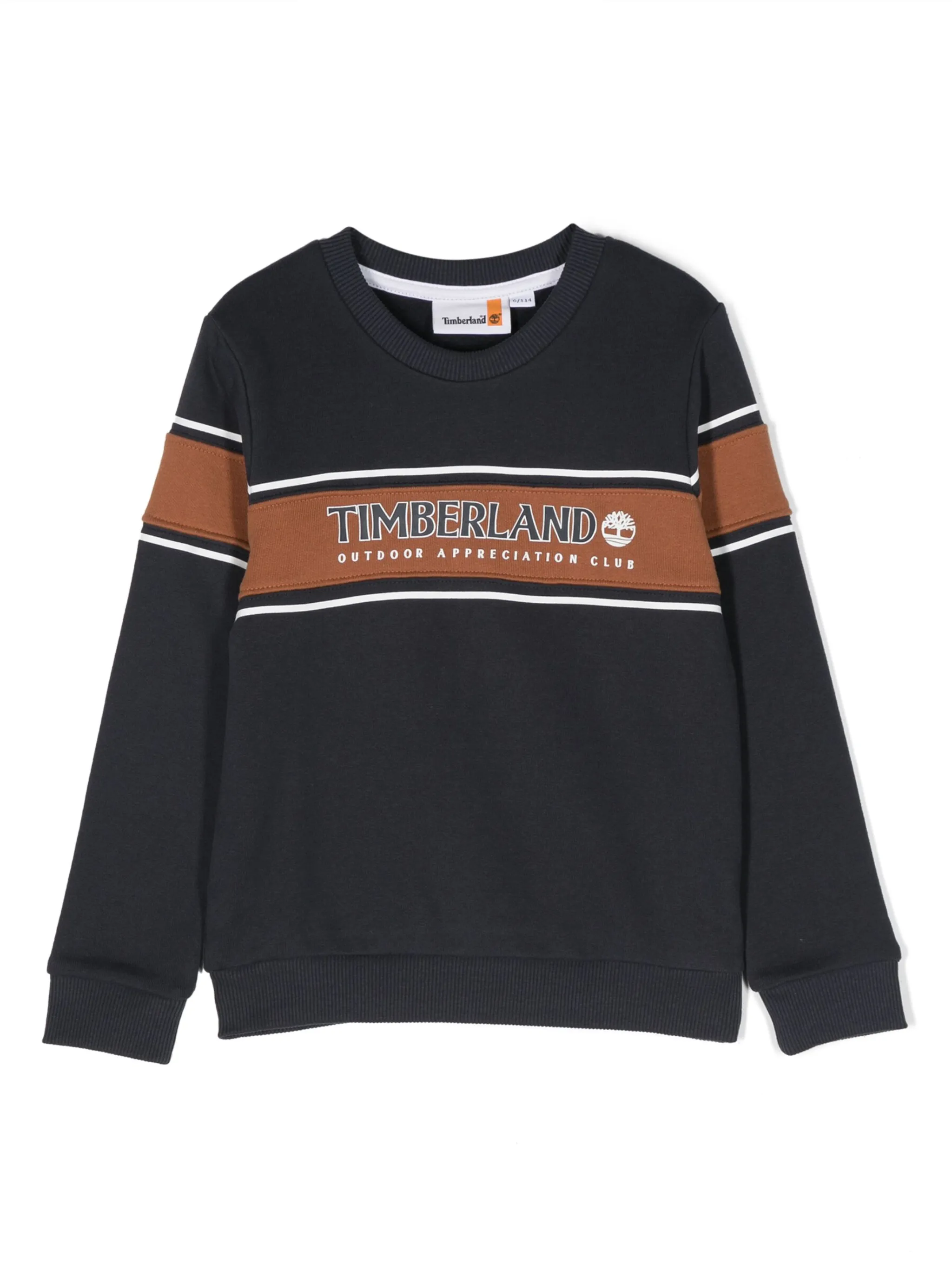 

Толстовка из джерси с логотипом Timberland Kids, синий