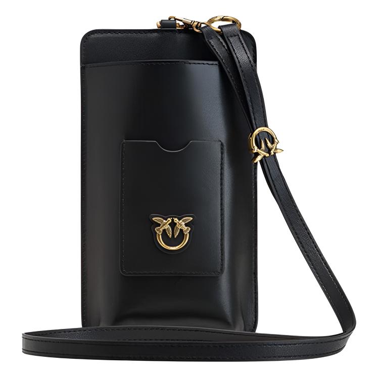 

Клатч из телячьей кожи, сумка через плечо, кросс-боди малый женский black PINKO, Set (Bag+Dust Bag)