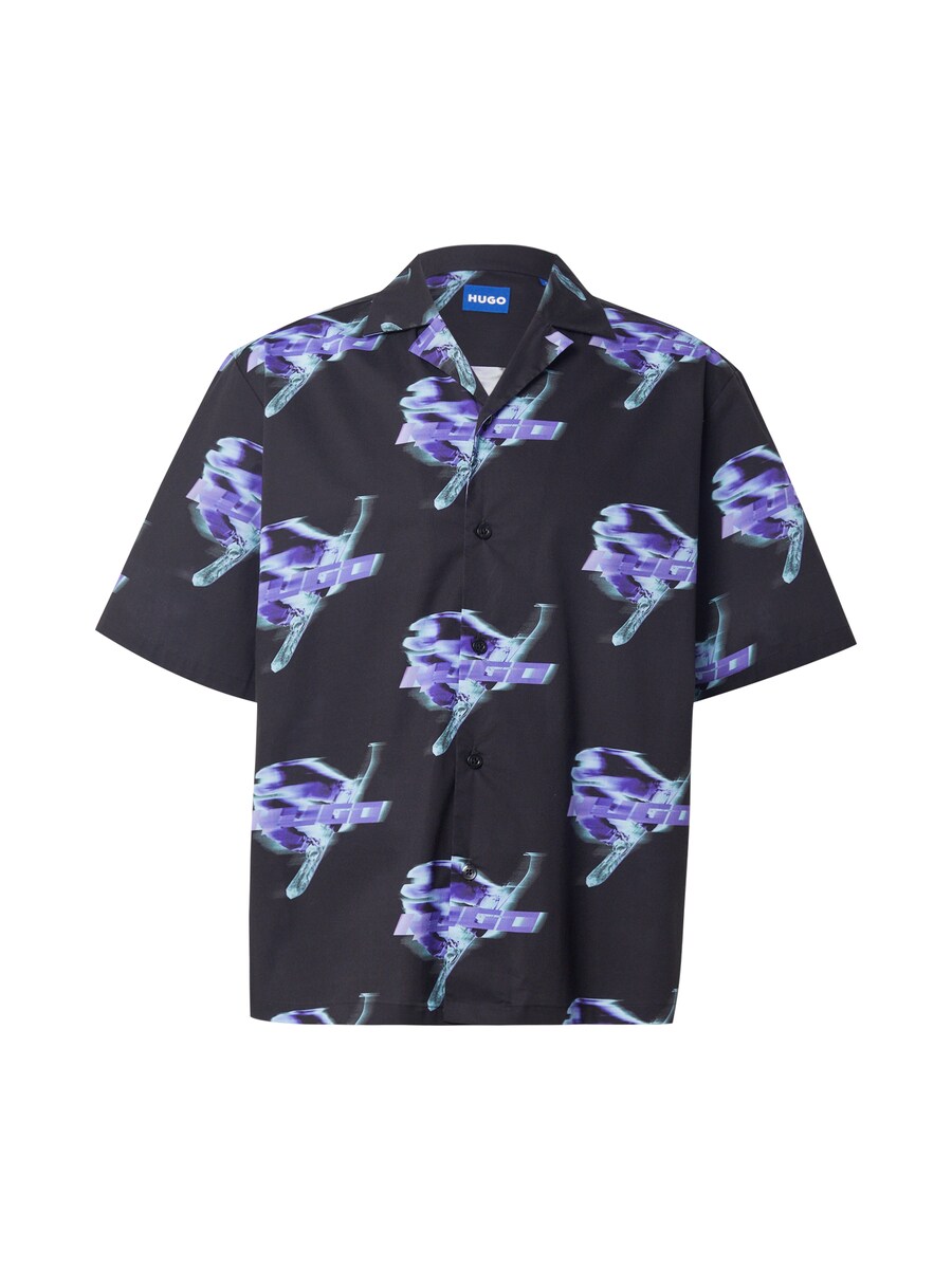 

Рубашка на пуговицах Comfort fit HUGO Eligino, Black