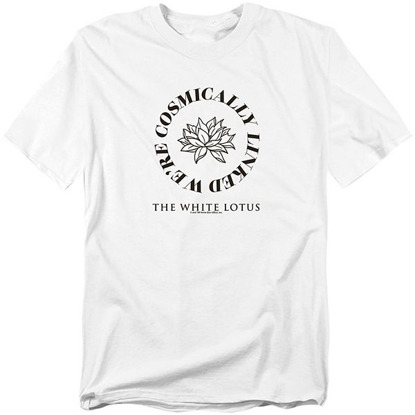 

Футболка Big & tall original & unrestored с принтом white lotus cosmic logo Licensed Character
