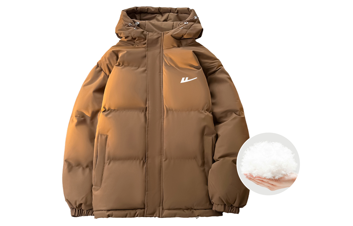 

WARRIOR Пуховик Unisex, Coffee