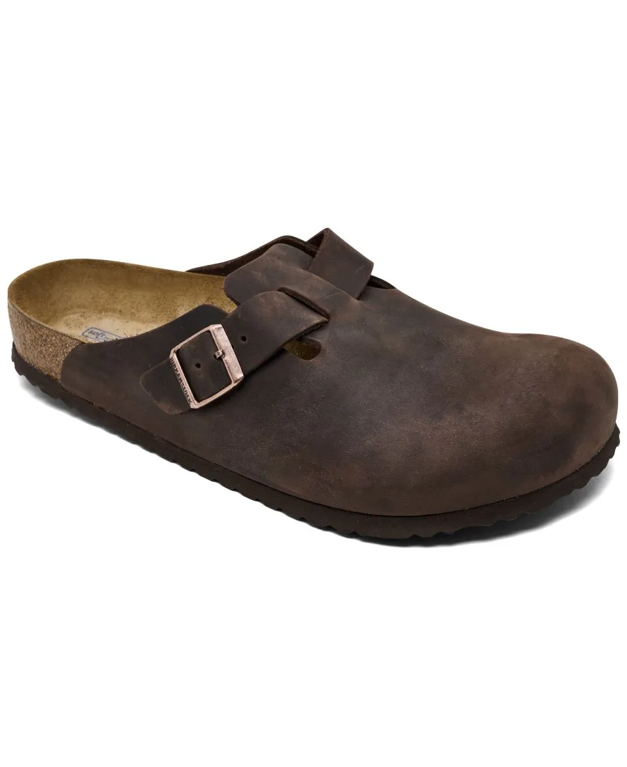 Мужские кожаные сабо Boston от Finish Line, обработанные маслом Birkenstock, Habana