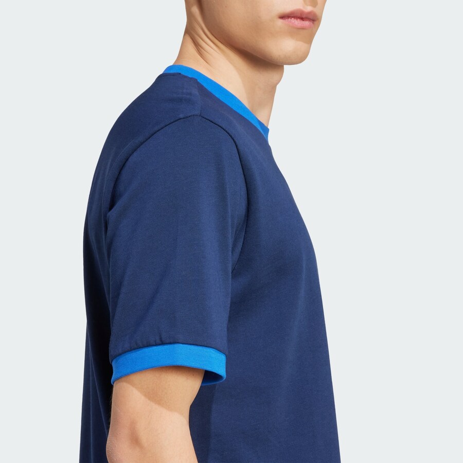 Футболка ADIDAS ORIGINALS Contrast, Azure/Dark blue — фото 4