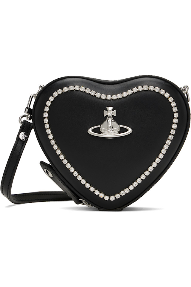 

Мини-сумка сердце через плечо Vivienne Westwood, черный