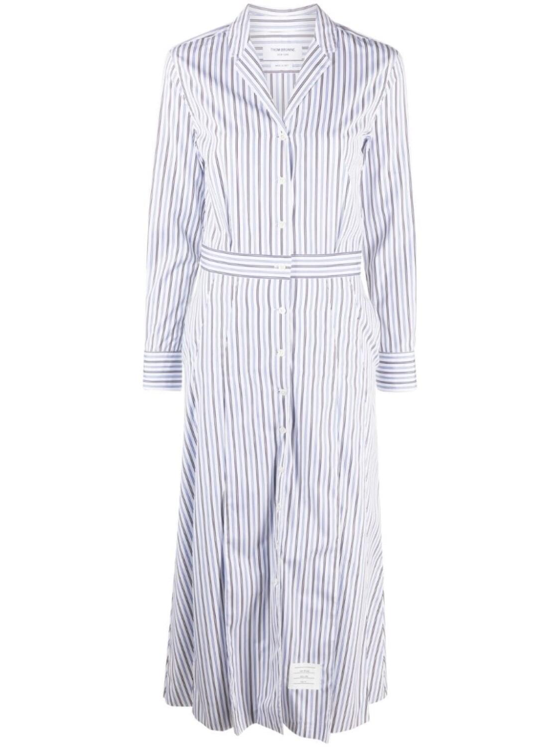 

Thom Browne платье-рубашка в полоску, белый