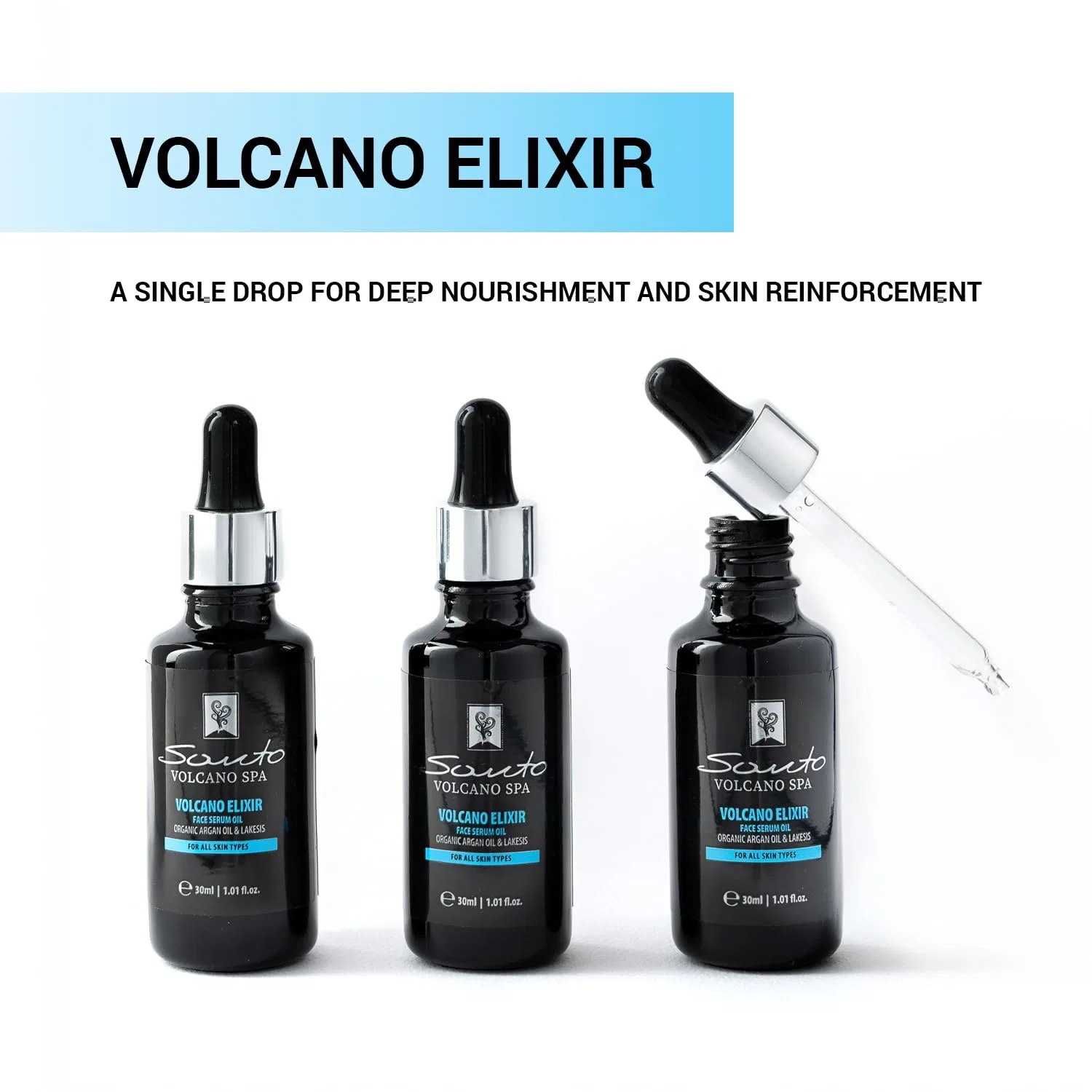 Сыворотка Santo Volcano — Эликсир- для лица Elixir Face Serum Oil, 30 мл — фото 4